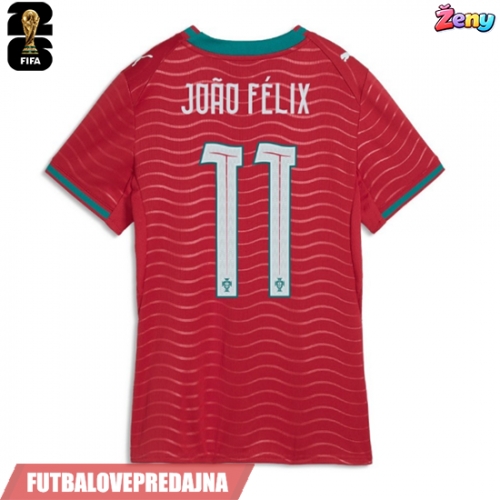 Lacne Ženy Futbalové dres Portugalsko Joao Felix #11 MS 2026 Krátky Rukáv - Domáci